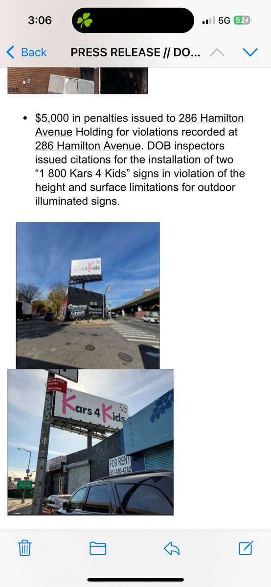 mikesisak's tweet image. NYC Buildings Department cracking down on illegal Kars 4 Kids billboards. Now if someone could just do something about that earworm of a jingle!