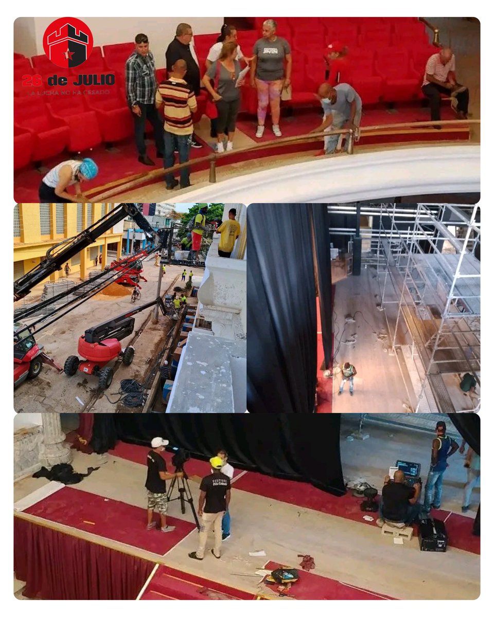 Nuestro Teatro Principal de #CiegodeAvila, abrirá sus puertas en saludo a este 26 de julio, regalo para el pueblo avileño.  #CiegoEn26 #SinPerderUnDía #LaLuchaNoHaCesado <a href="/AlfreMene37409/">Alfre Menendez</a> <a href="/DiazCanelB/">Miguel Díaz-Canel Bermúdez</a> <a href="/DrRobertoMOjeda/">Dr. Roberto Morales Ojeda</a> <a href="/PartidoPCC/">Partido Comunista de Cuba</a>