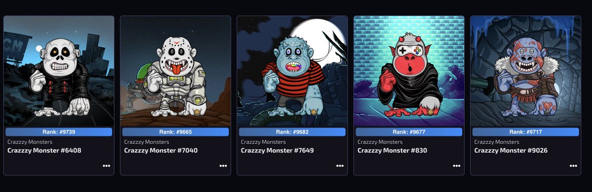 axldefi's tweet image. Found these on the floor, listed in $MOON. I would've been crazy not to sweep them Crazzzyy Monsters.
Straight to mystery box pot 🤫
Who's next?!