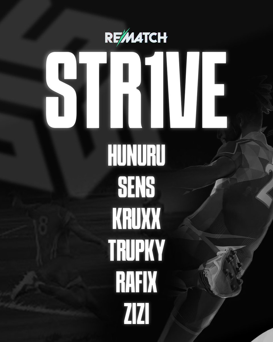 É com muito orgulho e ambição que vos apresentamos hoje a nossa equipa de Rematch!

<a href="/rafixmeu/">rafix</a> <a href="/psensetv/">Pedro Alexandre</a> <a href="/Hunuru_/">Hunuru</a> 

𝐊𝐞𝐞𝐩 𝐒𝐭𝐫𝟏𝐯𝐢𝐧𝐠

#keepstr1ving