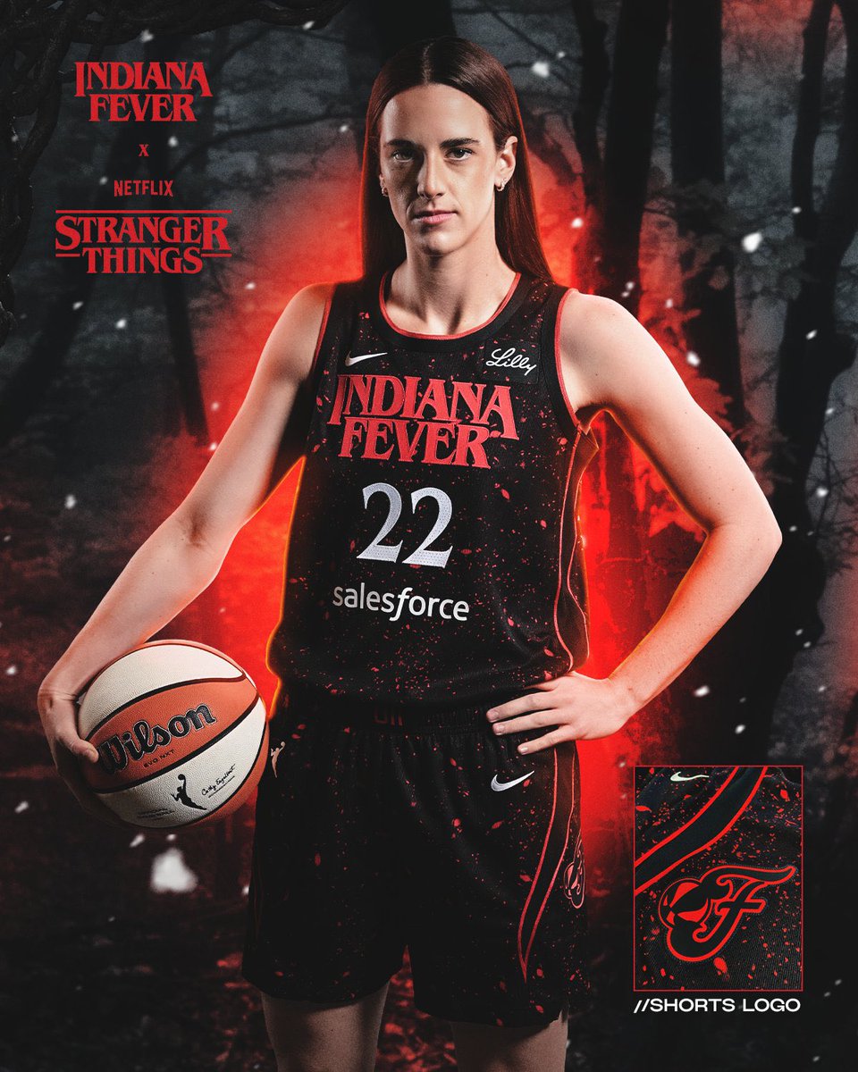 Jrsy_Hub's tweet image. The Indiana Fever are bringing back their popular Stranger Things Uniforms