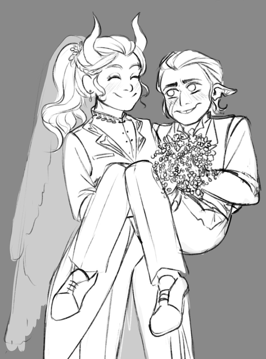 SopaConThinner's tweet image. #LunterWeek2025 day five
Wedding
Omg it’s the newlyweds ever
