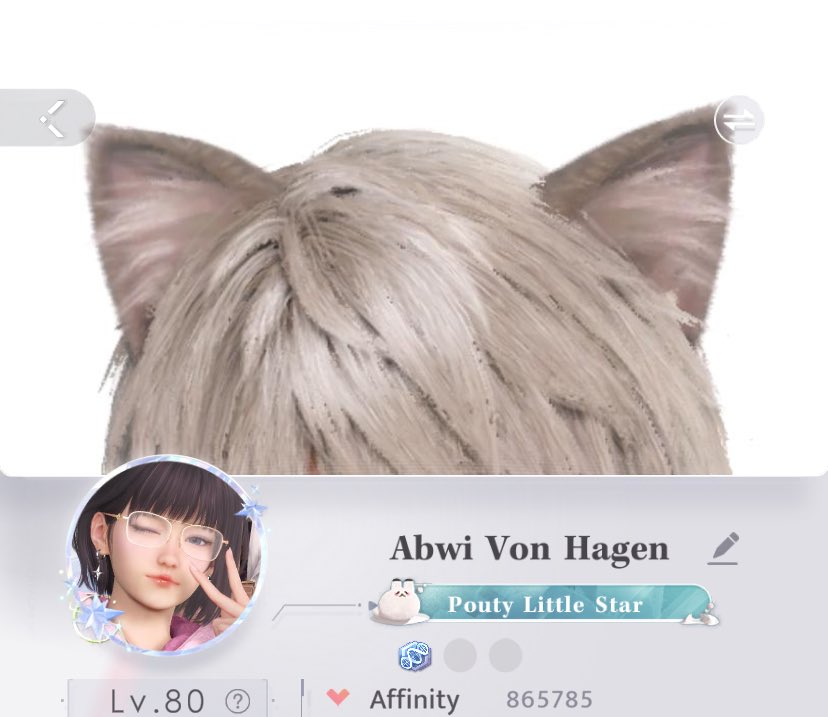 abwi_str's tweet image. ๐ญ๐ญ๐ญ๐ญ y r his cat ears so cute huhu