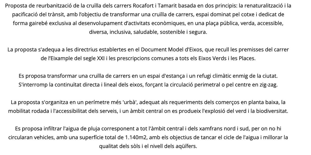 CuidemSant's tweet image. 🌳 L'estudi 08014 Arquitectura va guanyar el concurs públic de BIMSA per fer una plaça verda a Tamarit-Rocafort, a Sant Antoni, fa més d'un any.
🗓️ Quan es licitarà l'Eix Rocafort i aquesta plaça que faria reduir temperatures i contaminació?
ℹ️ estudi08014.com/wordpress/?pag…