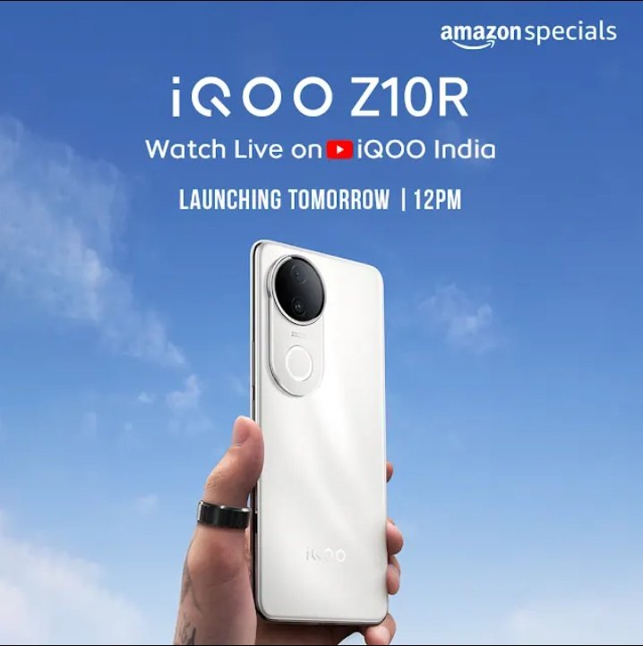 Who are waiting for this phone?
Those wait is going on end🥰🥰
<a href="/IqooInd/">iQOO India</a>
<a href="/global_iQOO/">iQOO</a> 
#iQOOZ10R 
Tell me that which colour will be best ??