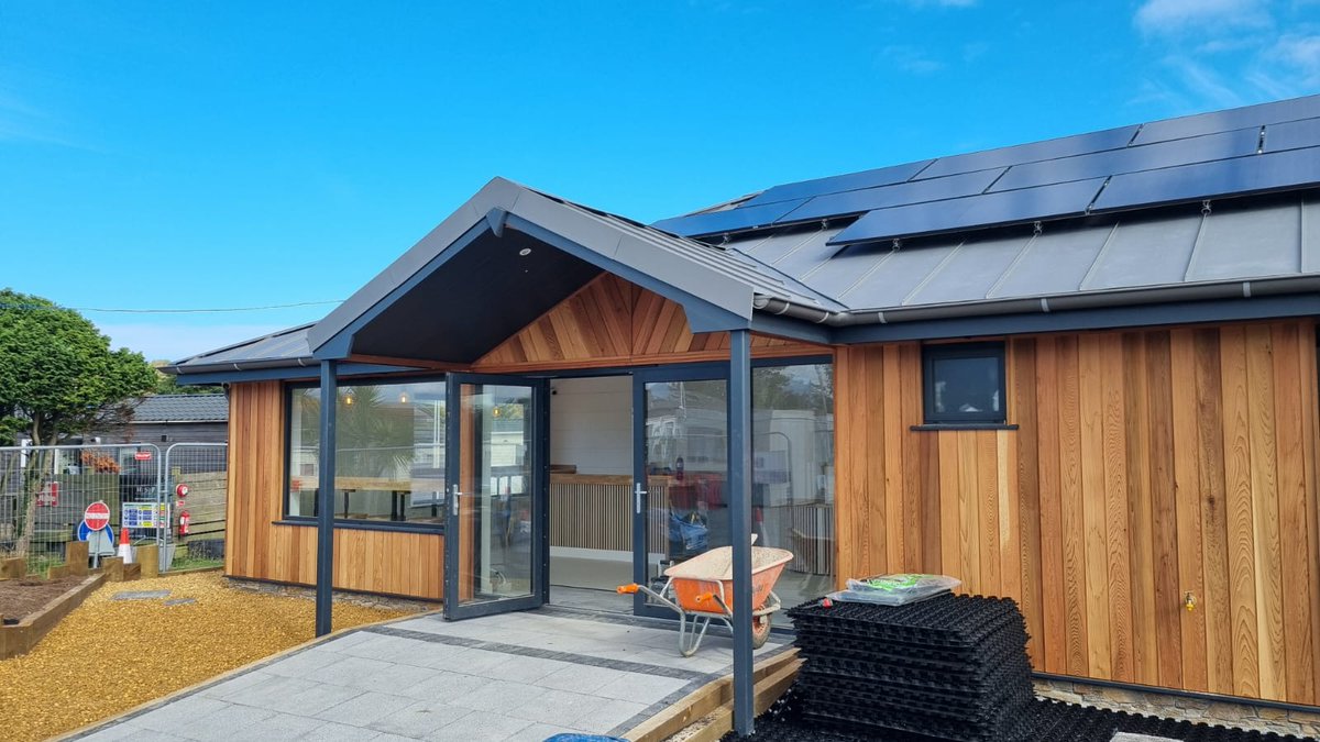 Exciting progress at @atlanticcoastholidaypark! CPG secured planning + building regs for a more inviting, cost-effective reception &amp; manager’s unit. Great work on site by @idcc.constructionltd bringing the vision to life. #CornwallPlanning #HolidayParkDevelopment