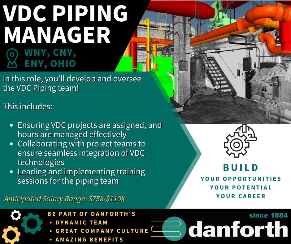 Danforth (@jwdanforth) on Twitter photo 📣 Join Our Team!
It's #WorkWithUsWednesday!
This week we are featuring our VDC Piping Manager position.
To learn more about this opportunity & working for a 100% employee owned company contact Nicole (Marino) Danser at ndanser@jwdanforth.com 📣 Join Our Team!
It's #WorkWithUsWednesday!
This week we are featuring our VDC Piping Manager position.
To learn more about this opportunity & working for a 100% employee owned company contact Nicole (Marino) Danser at ndanser@jwdanforth.com