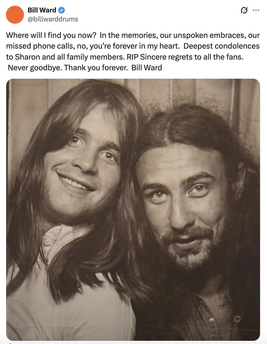 brooklynvegan's tweet image. Black Sabbath members remember their bandmate Ozzy Osbourne