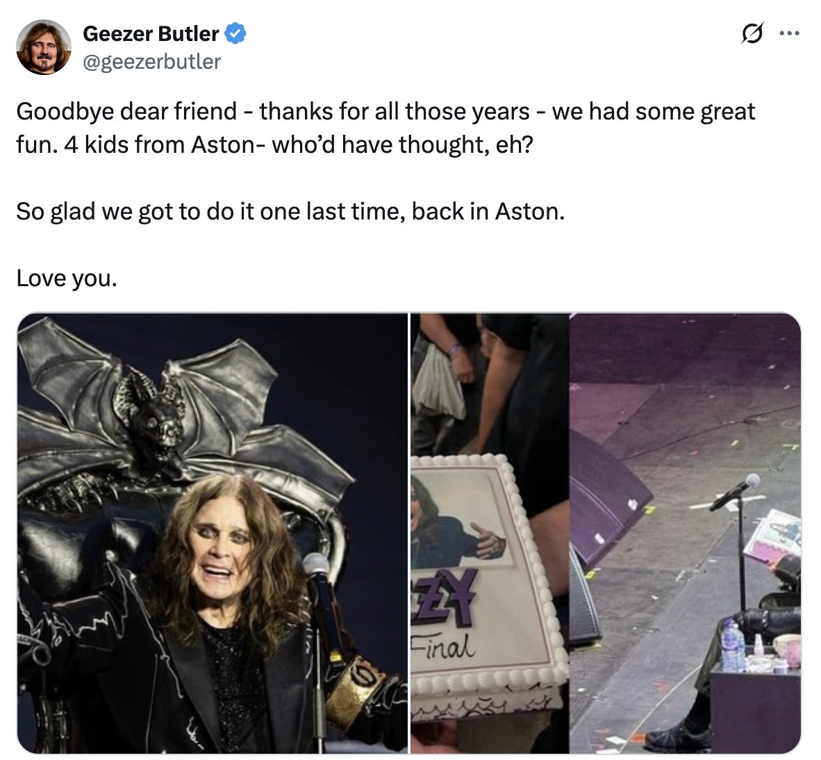 brooklynvegan's tweet image. Black Sabbath members remember their bandmate Ozzy Osbourne