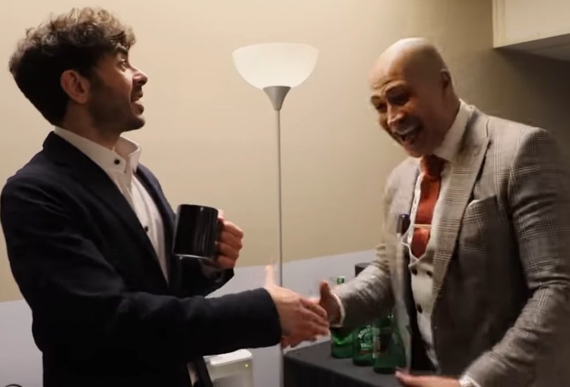 MrTonyMaurizio's tweet image. Gotta love pure real moments in wrestling. @TonyKhan and Maven seeing each other for the first time since October 2004 was one of them.