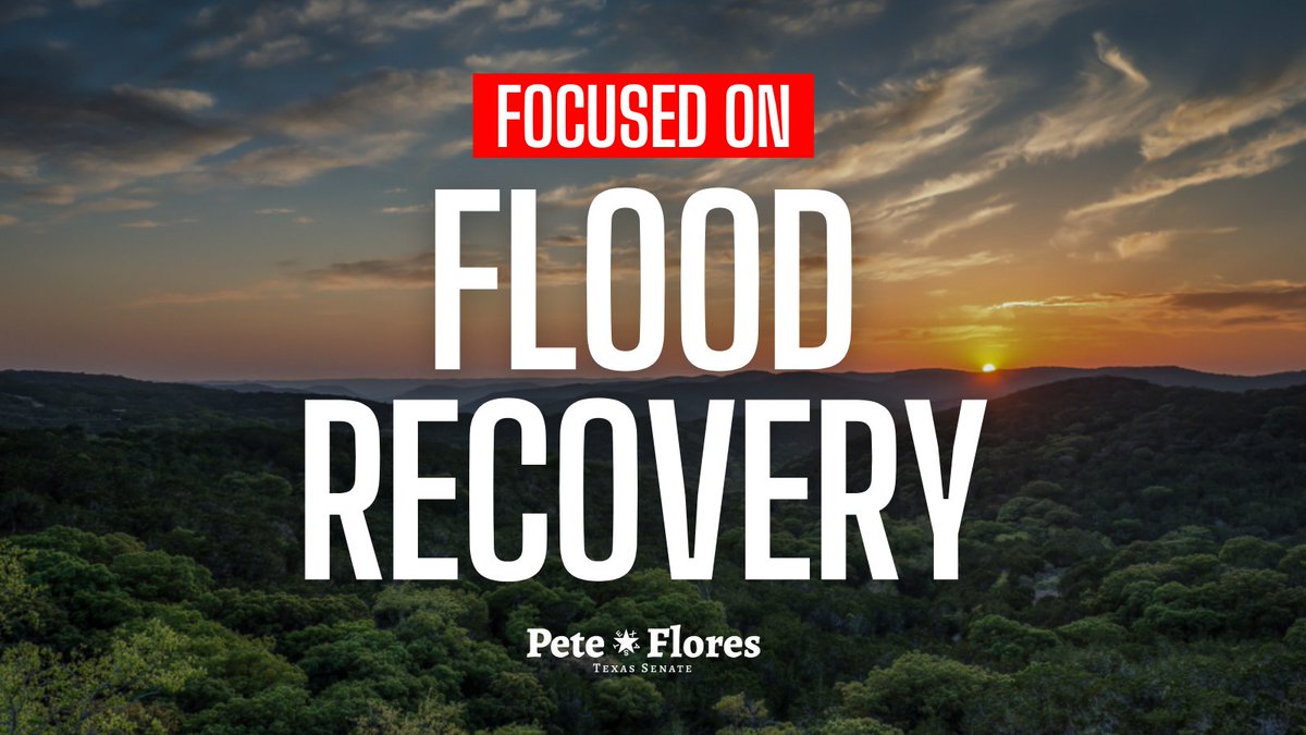PeteFlores_TX's tweet image. Today marks the first hearing of the Senate Select Committee on Disaster Preparedness and Flooding. As Vice Chair, I’m focused on helping our flood-impacted communities recover and prepare for the future. #txlege