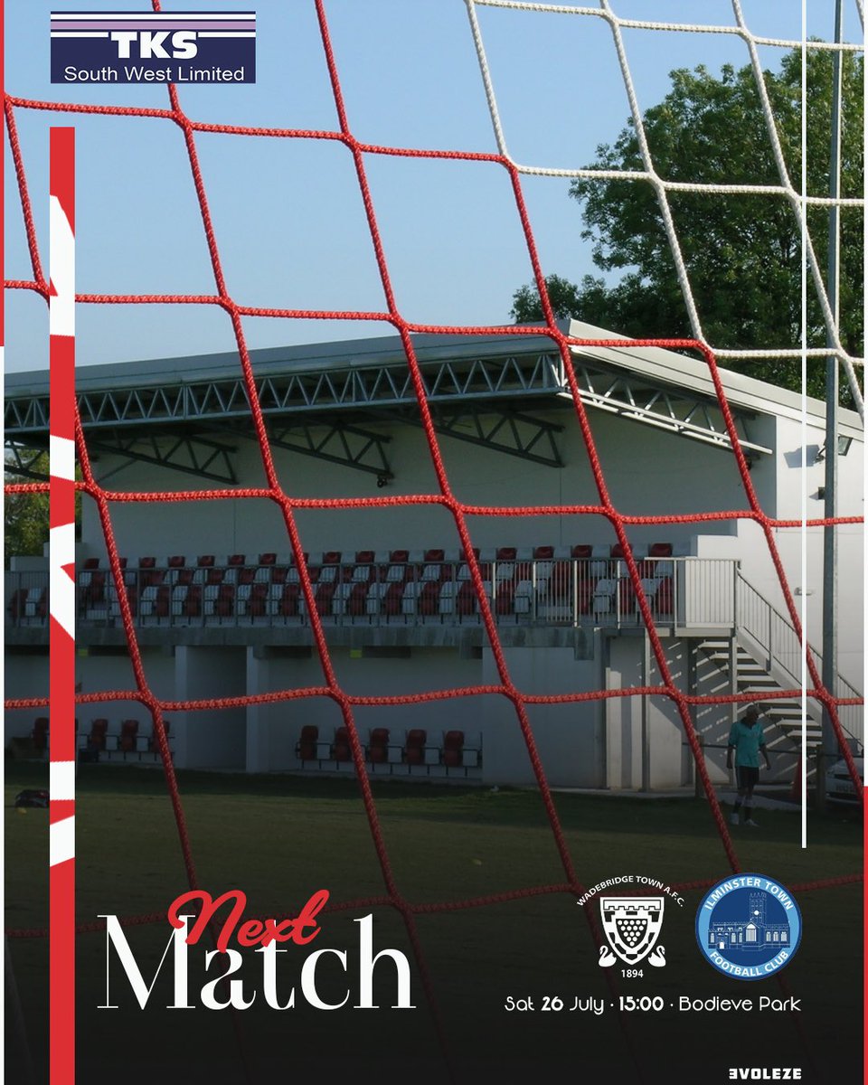 WadebridgeTown's tweet image. #NextUp the #1stTeam welcome Ilminster Town on Saturday in their next #PreSeasonFriendly
🆚 Home to Ilminster Town
🏆 Pre Season Friendly
📅 Saturday 26/07/25
📍 Bodieve Park, PL27 6EA
🕒 13:30 (earlier ko)
#utbb #wadebridgetown #thebridgers #peninsulaleague #cornwallfootball