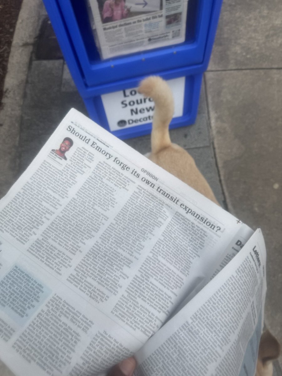 Your Next Best Friend (@iamkingwilliams) on Twitter photo Check out my latest column for <a href="/Decaturish/">Decaturish.com</a>!
For July, I ask with MARTA and the BeltLine faltering on actually building out their transit lines, should Emory, who left unincorporated DeKalb in 2018, with the hopes of getting mass transit, just form its own plans? Check out my latest column for <a href="/Decaturish/">Decaturish.com</a>!
For July, I ask with MARTA and the BeltLine faltering on actually building out their transit lines, should Emory, who left unincorporated DeKalb in 2018, with the hopes of getting mass transit, just form its own plans?