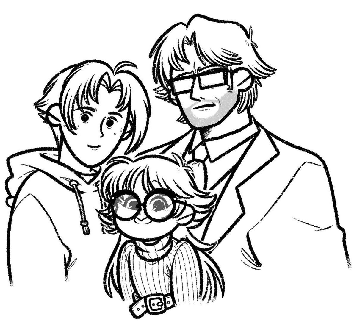 Camille's family 🇫🇷 
*
"The Hideout - The Perpendicular Universe"
#comics #webcomics