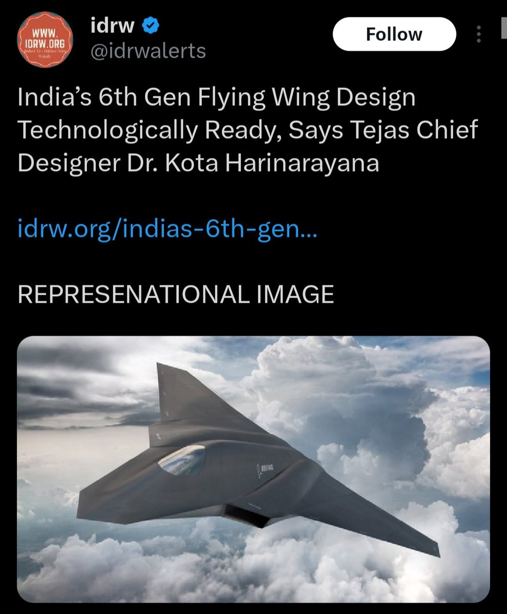 ForumStrategic's tweet image. Dr. Kota, the Chief Designer of HAL LCA Tejas is designing India's 6th Generation Fighter Jet.