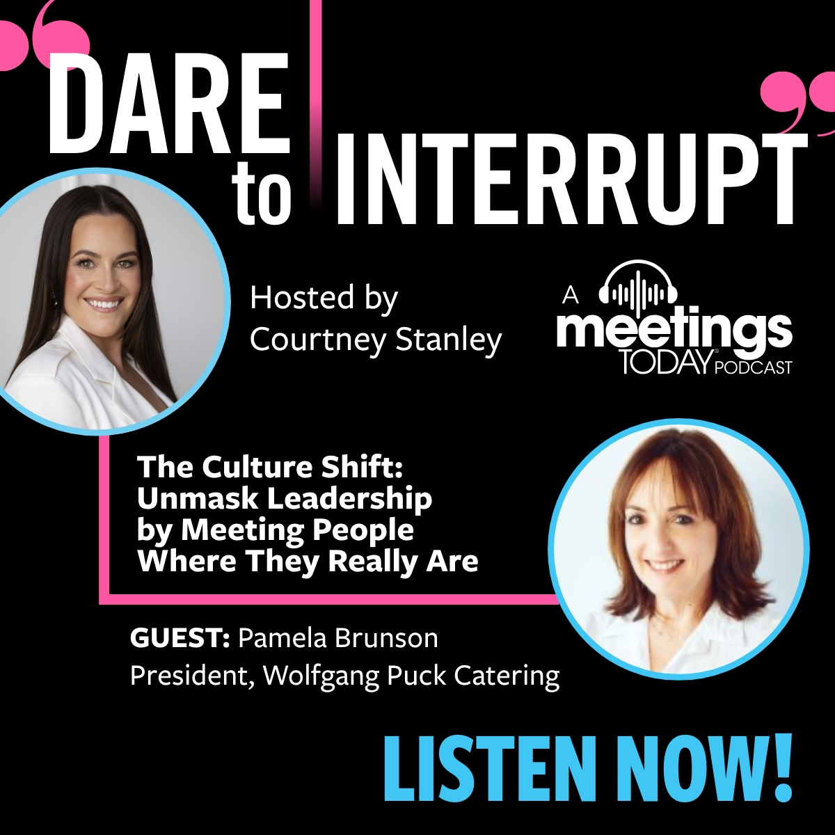 On the latest episode of Dare to Interrupt, host <a href="/courtneyonstage/">Courtney Stanley</a> sits down with Pamela Brunson, president of <a href="/WPCatering/">WPCatering</a>, to unpack how building a culture where people feel supported transforms leadership and company culture.

Listen now:

meetingstoday.com/podcasts/14532…