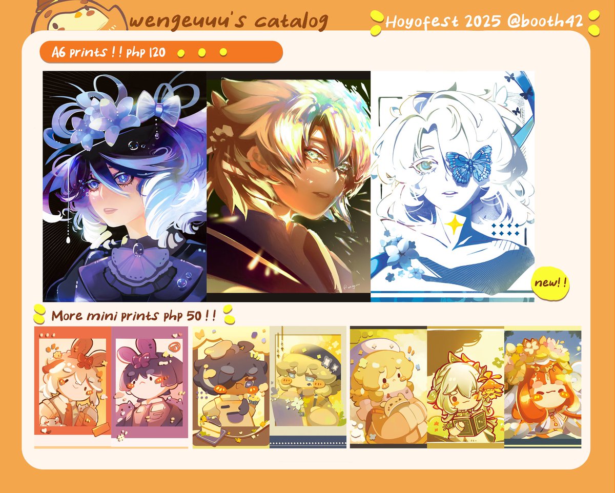 wengeuuu26's tweet image. [rts  💛]
uerueu dropping my very clutch catalog for Hoyofest T T I&apos;ll be @ booth # 42  cyaa 🐧🐧!

✨️ SMX convention center ; July 24-27, 2025

socmed accs:  instagram.com/wengeuuu26/

#HoYoFEST2025PH #HoYoFEST2025 #HoYoFEST2025catalogue