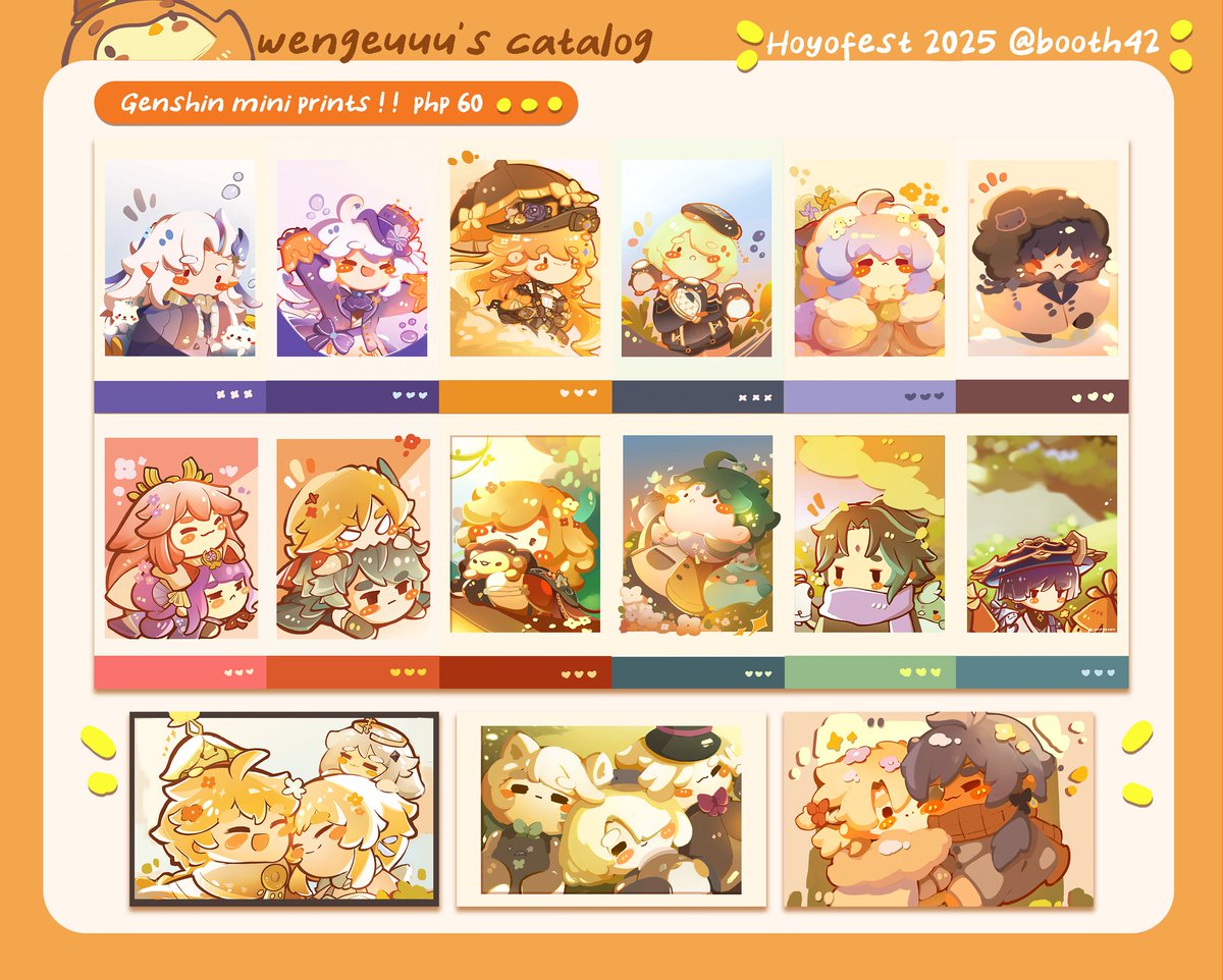 wengeuuu26's tweet image. [rts  💛]
uerueu dropping my very clutch catalog for Hoyofest T T I&apos;ll be @ booth # 42  cyaa 🐧🐧!

✨️ SMX convention center ; July 24-27, 2025

socmed accs:  instagram.com/wengeuuu26/

#HoYoFEST2025PH #HoYoFEST2025 #HoYoFEST2025catalogue