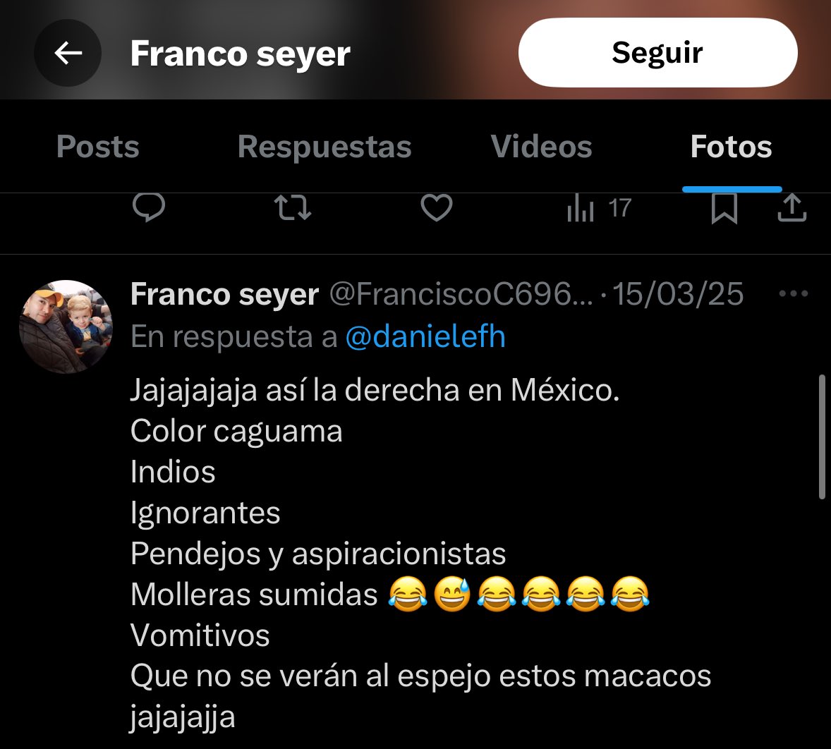 GlodeJo07's tweet image. Mi compadre nos dice “indios hediondos” con 2 filtros que aclaran el color de piel y después dice que somos resentidos. 

Ok