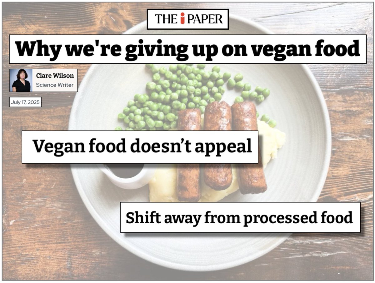 VegMediaWatch (@vegmediawatch) on Twitter photo To <a href="/theipaper/">The i Paper</a> editors who selected the title of this <a href="/ClareWilsonMed/">Clare Wilson</a> article ("Why we're giving up on vegan food"), please consider that many readers do not look beyond the headlines. It doesn't matter how balanced an article about a #vegan diet is if the title and bold call outs To <a href="/theipaper/">The i Paper</a> editors who selected the title of this <a href="/ClareWilsonMed/">Clare Wilson</a> article ("Why we're giving up on vegan food"), please consider that many readers do not look beyond the headlines. It doesn't matter how balanced an article about a #vegan diet is if the title and bold call outs