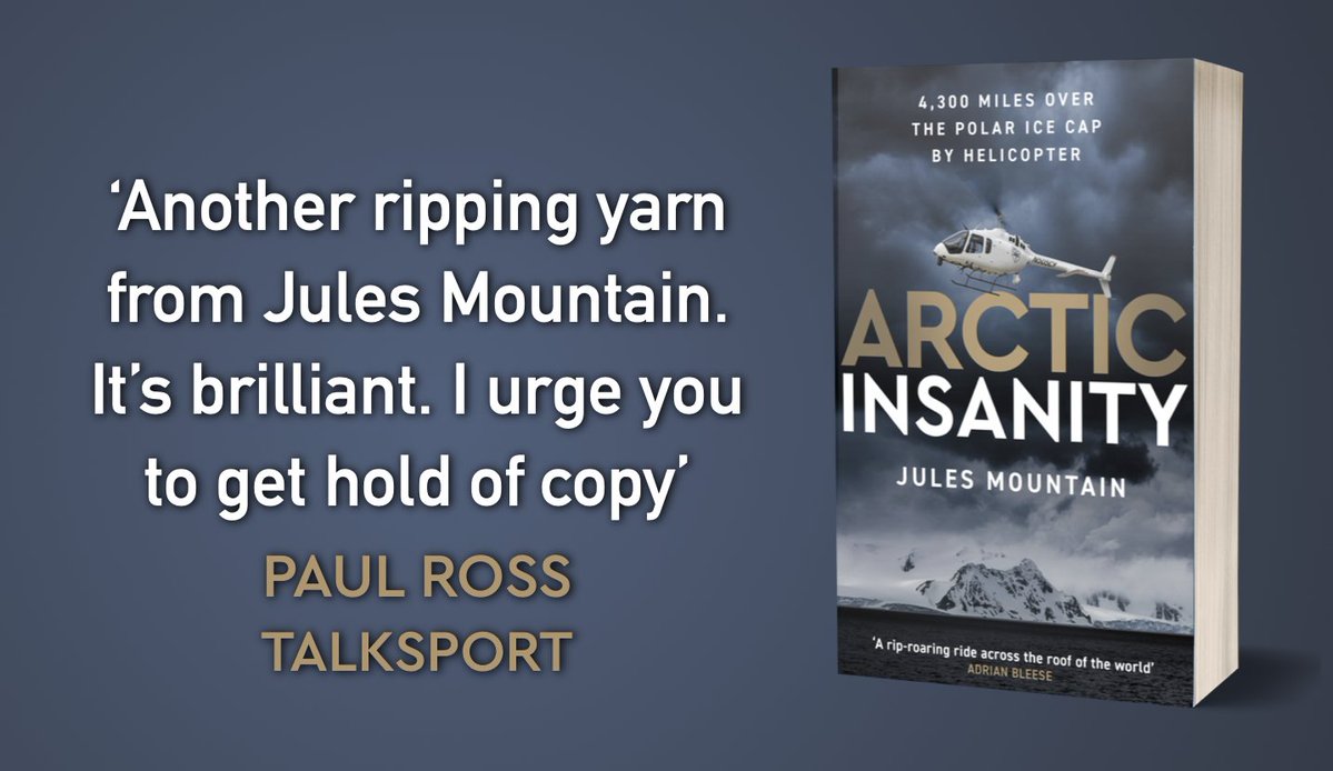 EyeAndLightning's tweet image. ‘Another ripping yarn from Jules Mountain, and an even more epic adventure. It’s like he took his Everest adventure and squared it,’ says @paulross about the madcap antics of Arctic Insanity. ‘It’s brilliant. I urge you to get hold of a copy’ 02:26–02:39 talk.tv/play/talkradio…