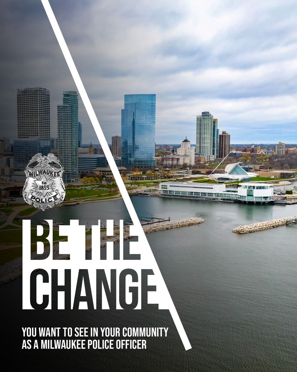 MilwaukeePolice's tweet image. If you grew up in #Milwaukee, you are uniquely qualified to understand what this community needs. MPD officers do more than enforce the law; they improve this great city.
#Apply today:
🔗 mkepolice.com/service-opport…
The Milwaukee #Police Department is an equal opportunity employer.