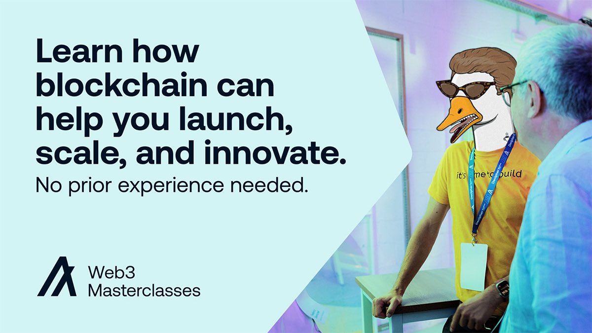 JHoleCreates's tweet image. The Algorand Web3 Masterclasses IS BACK!
No coding required,
just V I S I O N ✨
💡Transform ideas into blockchain projects
🤖 Utilize AI & no-code tools to build a proof of concept
💸 Compete for a $15,000 USDCa prize pool in an exclusive pitch competition
Sign up here…