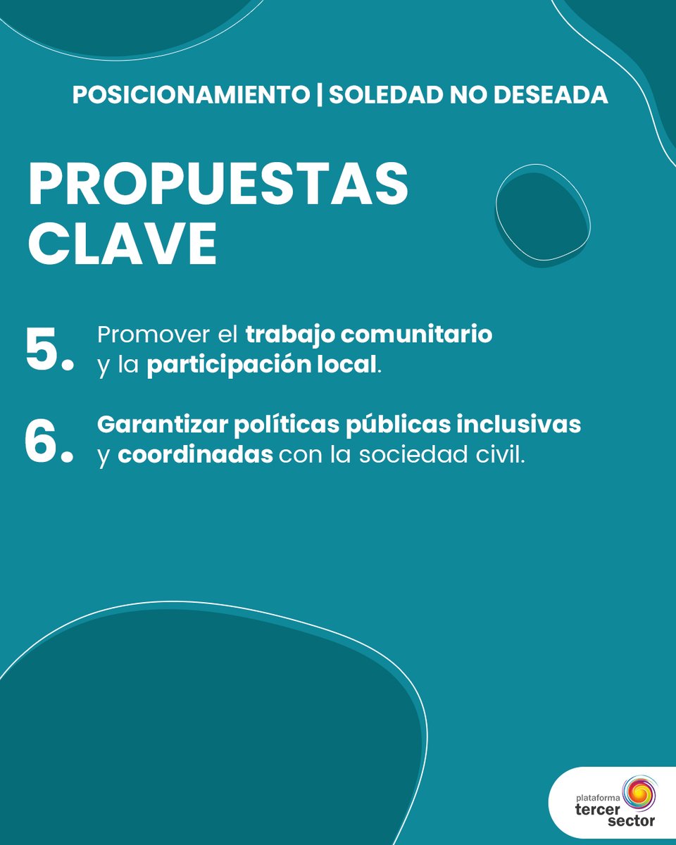 La soledad no deseada. Este fenómeno afecta a 1 de cada 5 personas adultas en España. Las mujeres y personas jóvenes son en mayor medida las que más tienden a sufrir este fenómeno, así como otras personas en situación de vulnerabilidad