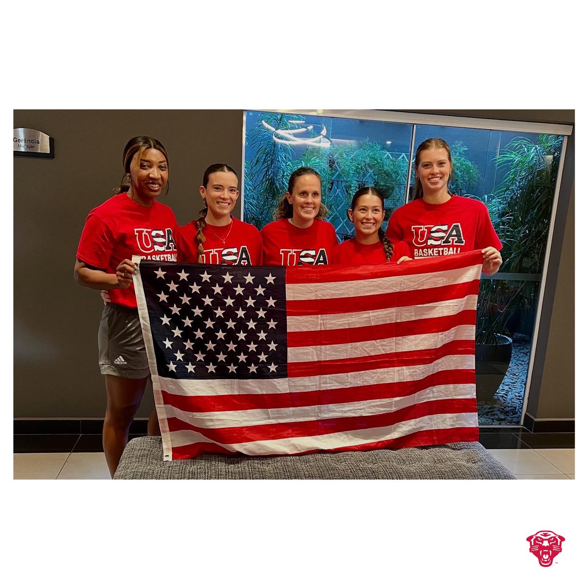 DULadyPanthers's tweet image. Game 1 in Brazil!

#OneDrury