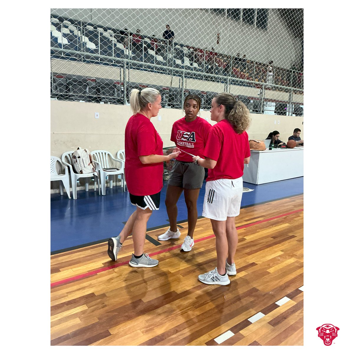 DULadyPanthers's tweet image. Game 1 in Brazil!

#OneDrury