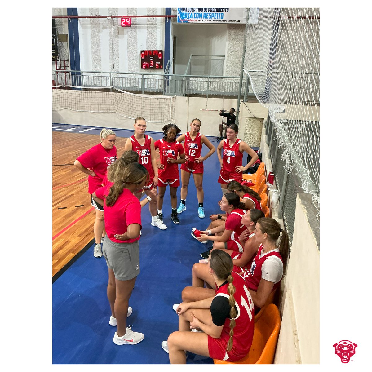 DULadyPanthers's tweet image. Game 1 in Brazil!

#OneDrury
