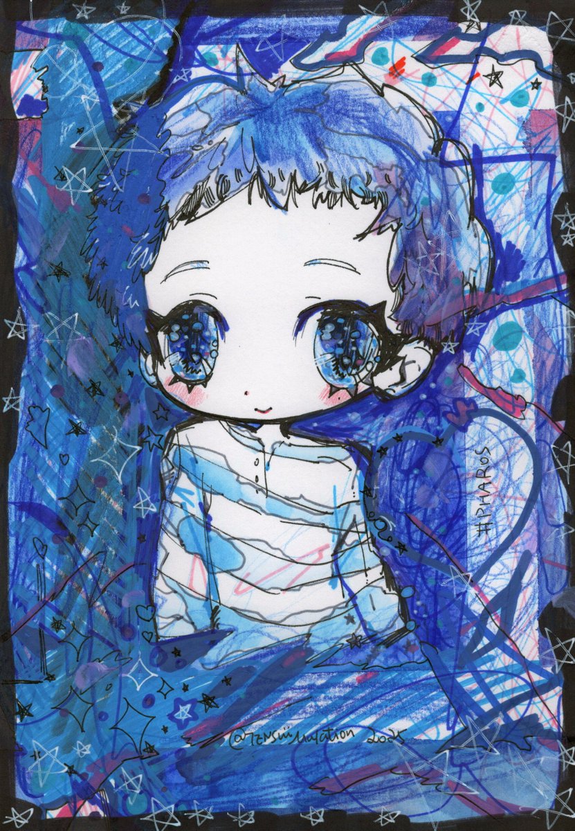 Tensuiimulation's tweet image. DEATH BLUE
望月綾時とファルロス（鏡）