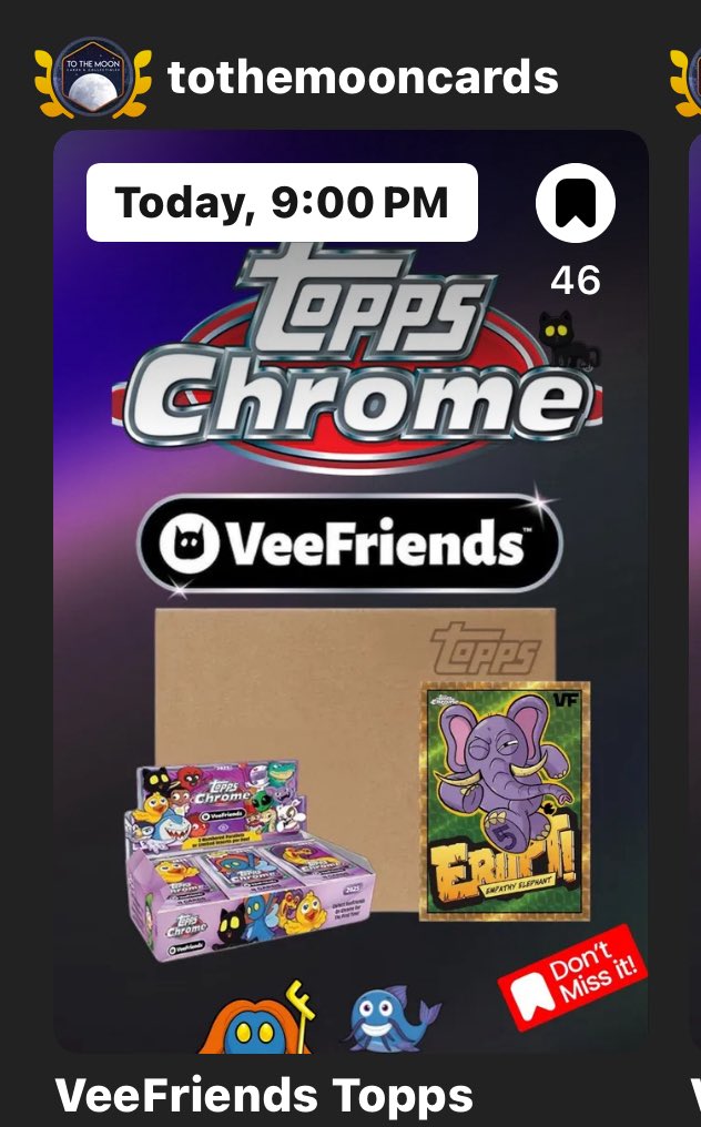 ToTheMoon_Cards's tweet image. 🚨STREAM TONIGHT🚨
ITS WEDNESDAY WHATN0T!!!
10 blaster break spots are LIVE!
We opened 10 boxes of a fresh case last time and did not see any “case hits”
Next 10 boxes of the same case tonight!
$23/spot random character assignment!
Head to the shop to secure!
🚀🌕