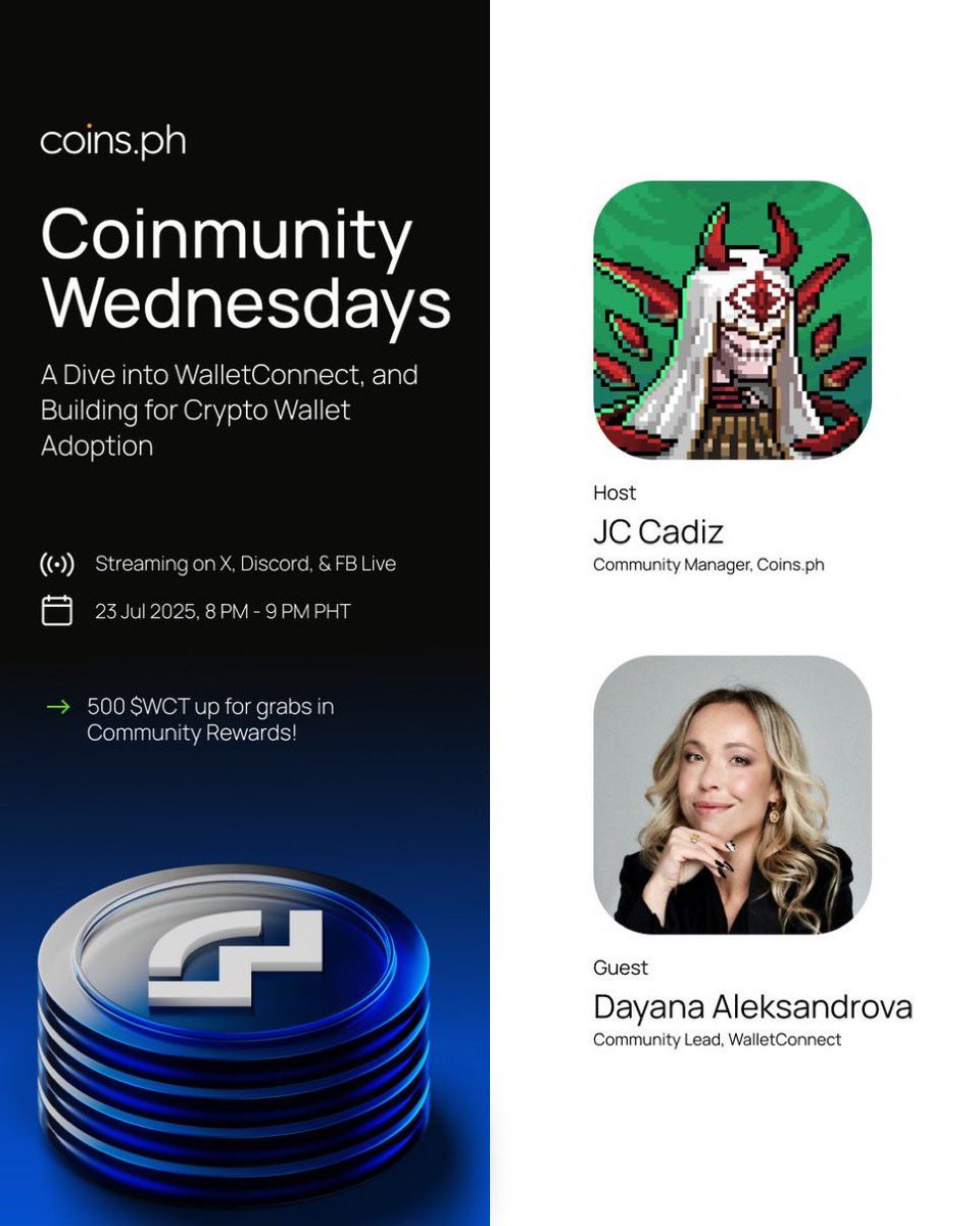 dee_centralized's tweet image. Thank you so much @coinsph & Jaffa for having me as your guest today! 💙
We talked community building, @WalletConnect initiatives, activations, and WCT staking.
I shilled some merch.
Then, we answered audience Q’s and gave community building tips.
TYSM to our live audience!