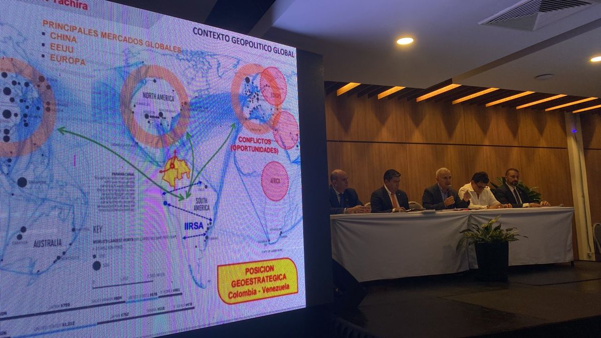 SELAInforma's tweet image. 📌 #AHORA I En el Foro: “Oportunidades para América Latina y el Caribe en el nuevo contexto internacional. Los Aranceles de EE.UU” 🌎, el Gobernador del Estado Táchira de Venezuela, @FreddyBernal, propone la creación de una mesa permanenete y una mesa de trabajo entre Colombia y…