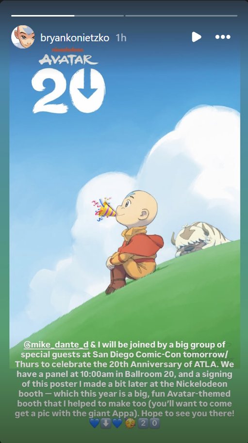 Bryan on instagram.

At least he is promoting the fact that he and Mike will be at the panel.

Definitely still preparing myself for disappointment, lol