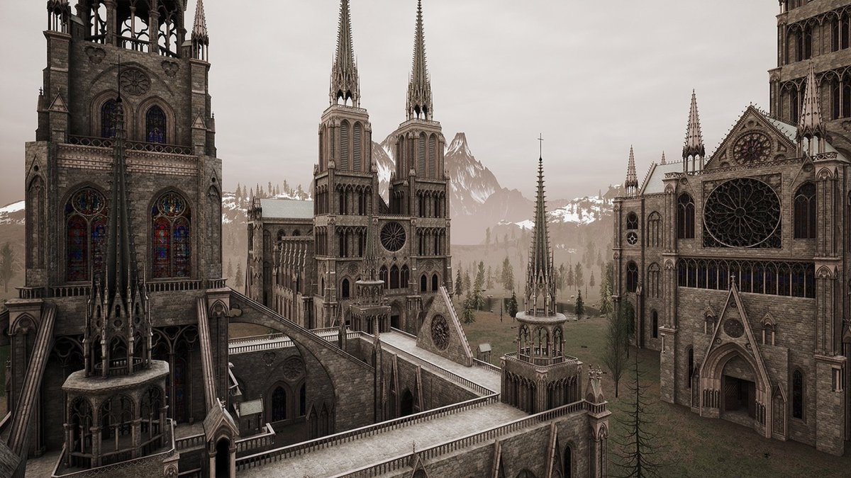 fab's tweet image. 'Cathedrals Churches' by @N_Singularity3D Studio brings modular Gothic beauty, walkability, and even the ability to add snow! ❄️
Get it for 50% off in the Fab Summer Creator Mega Sale: fab.com/s/d9a689ac318b