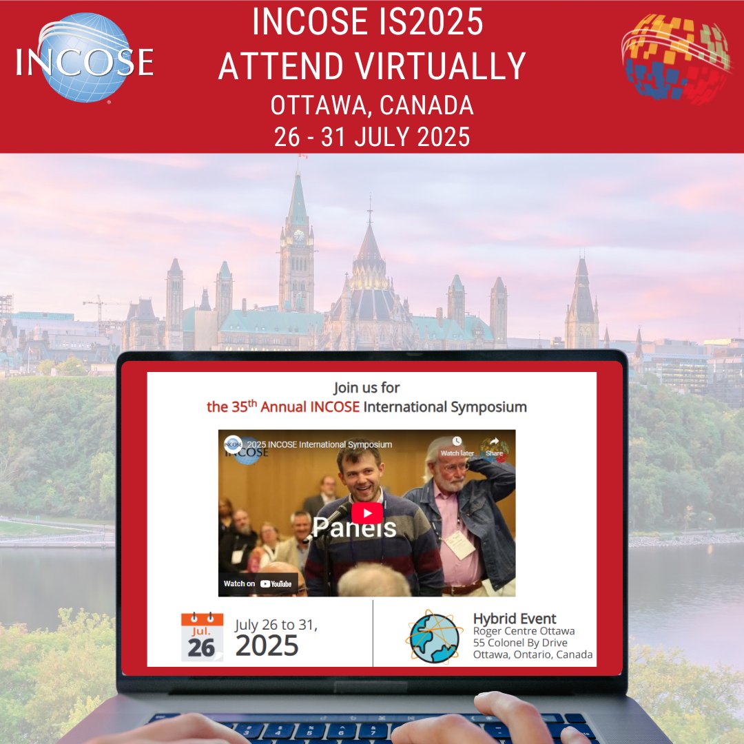 incose_org's tweet image. Don't miss cutting-edge content at #INCOSEIS, even if you're not in Ottawa! 💻 Our virtual program features a key presentation on how we can better prepare students to address interconnected global challenges holistically and sustainably. bit.ly/4lhx449