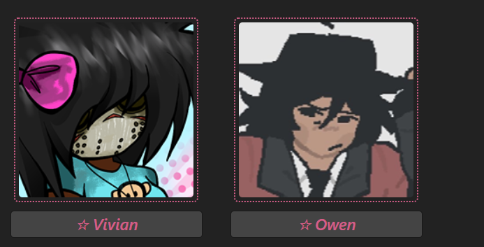 Primpinkk's tweet image. can someone pls attack these characters on my artfight before it ends pleaseee please please please