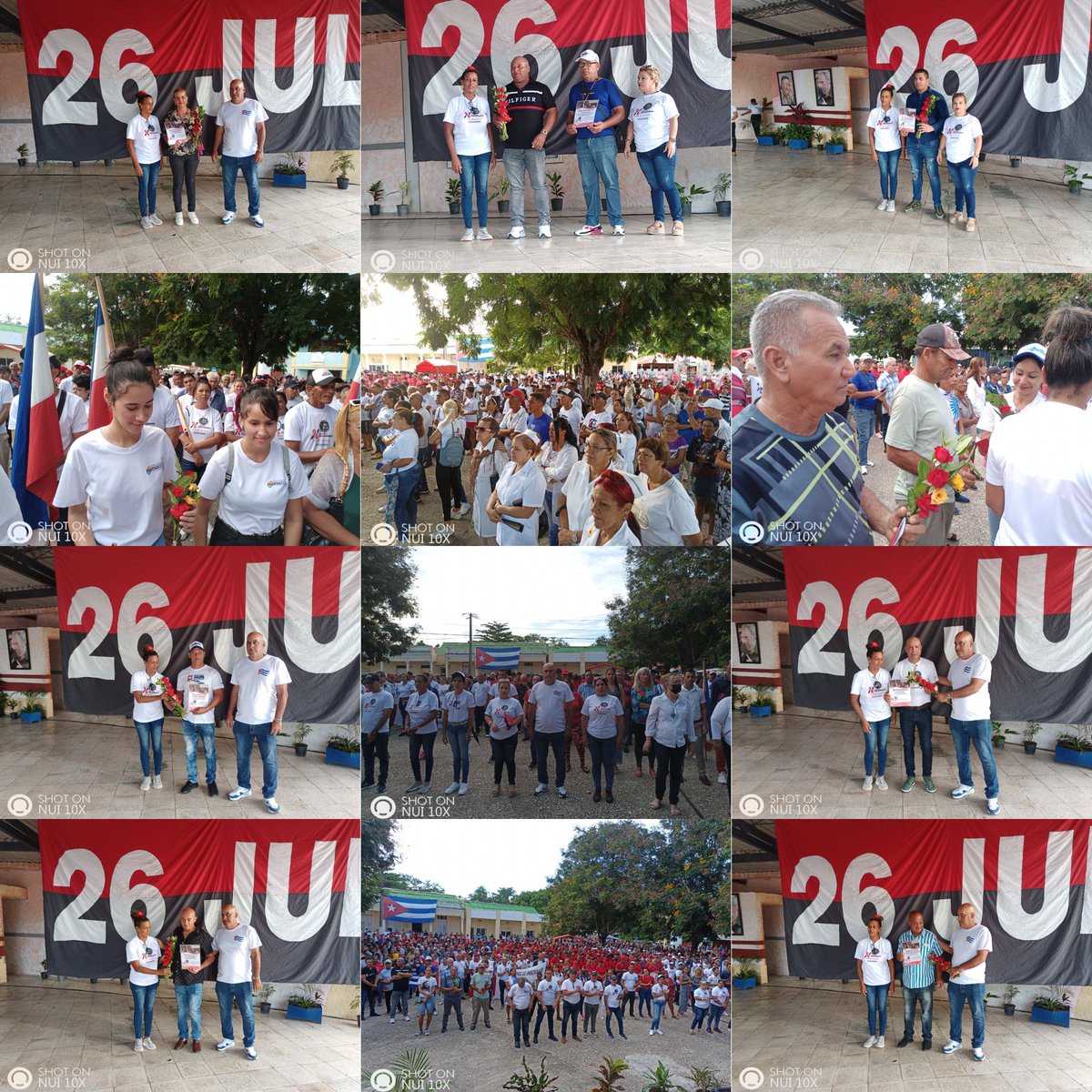 Acto en #Mayarí  con vísperas a celebrar el día de la Rebeldía Nacional. Reconocen a Empresas que aportan a la Economía y en la reparación del Hospital General Docente "Mártires de Mayarí". Entrega de los carné del Partido y de la Unión de Jóvenes Comunistas. #LaLuchaNoHaCesado