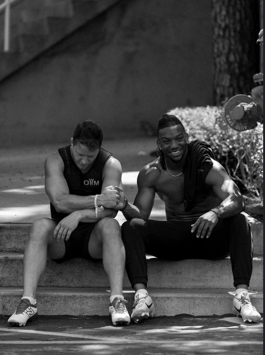 Rise Up Penix (@riseupreader) on Twitter photo Bijan Robinson says he worked for a full month with 49ers RB Christian McCaffrey in LA, who is like βa brother to meβ.
(via <a href="/marcraimondi/">Marc Raimondi</a>) Bijan Robinson says he worked for a full month with 49ers RB Christian McCaffrey in LA, who is like βa brother to meβ.
(via <a href="/marcraimondi/">Marc Raimondi</a>)
