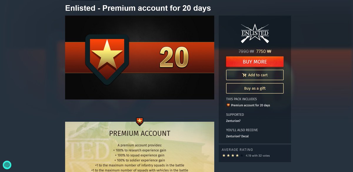TacticalHoshino's tweet image. Did you know the War Thunder creator link 3% discount applies to every Gaijinstore games, including Enlisted.
And oc you still receive decals
The more you know 😋