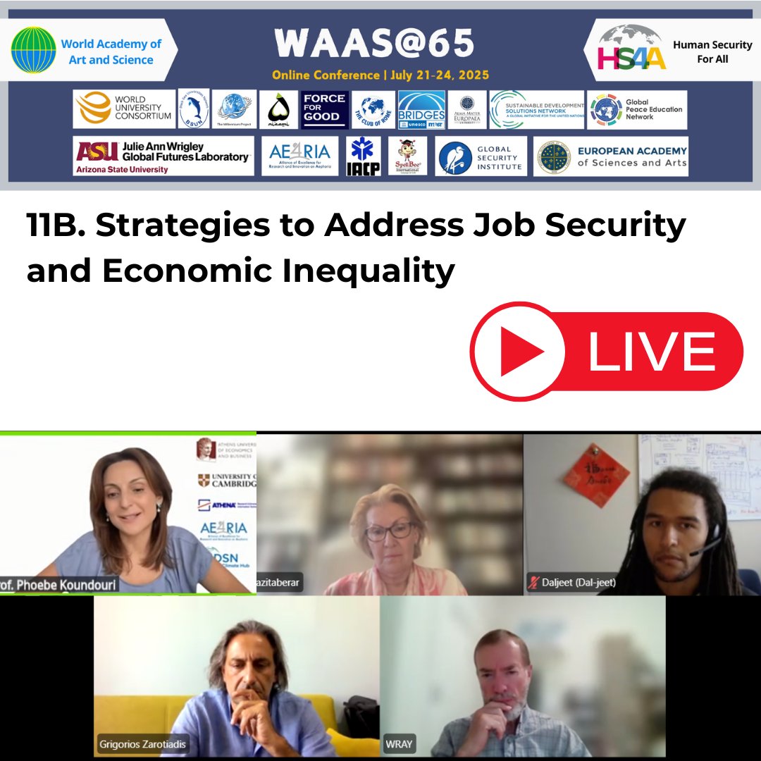 _WAAS_'s tweet image. 🌍 The WAAS@65 Conference is happening NOW!
🖥️ Join via Zoom:
🔗 All Parallel Sessions A: us02web.zoom.us/j/81669791341
🔗 All Parallel Sessions B: us06web.zoom.us/j/83711354801
🎥 Watch LIVE on YouTube:
🔗 Parallel A: youtube.com/watch?v=LVphM6…
🔗 Parallel B: youtube.com/watch?v=qho6jq…