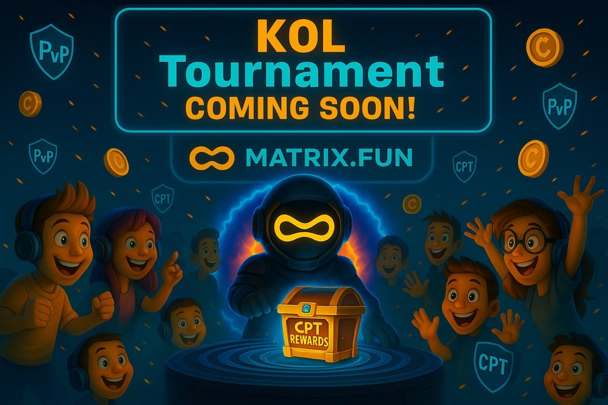 matrixdotfun_cn's tweet image. 🚨 别再只当看客啦

KOL们可以主动牵头：举办链上锦标赛、凝聚社群力量，用新颖有趣的方式与项目方合作 🔥

规划进行中⌛️

MatrixFun &amp;amp; $CPT 正在筹备首届KOL主办的锦标赛

#MatrixFun #MTX