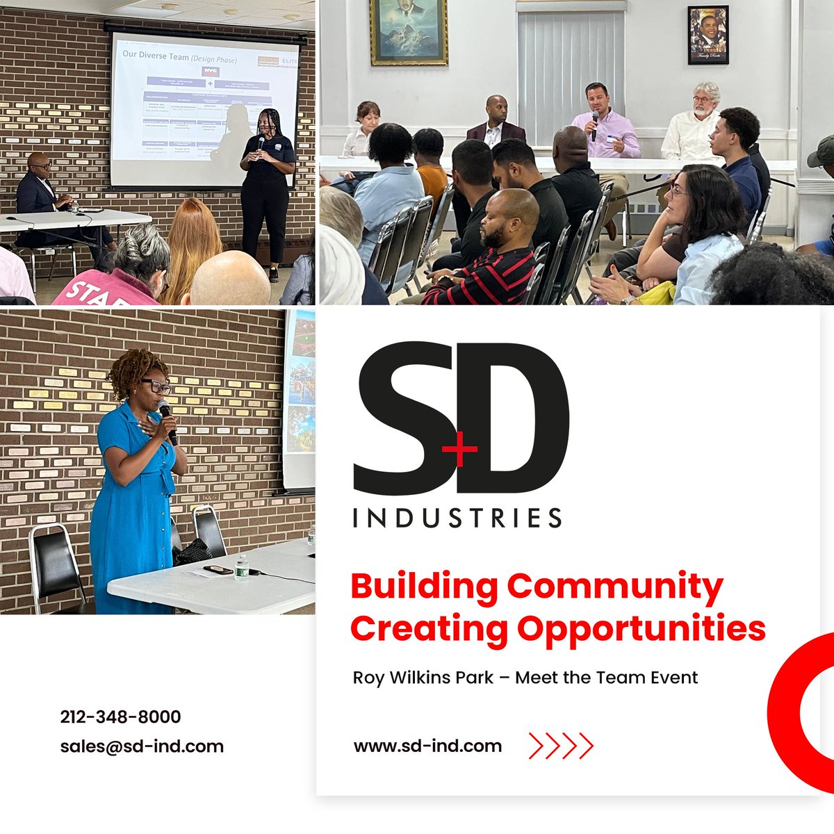 sdindustriesllc's tweet image. Had a really good time attending the “Meet the Team” event for the New Recreation Center at Roy Wilkins Park.
It was a great learning experience—understanding how city-led projects are opening doors for local MWBEs.

#SDIndustries #nycprojects #mwbebusiness #communityengagement