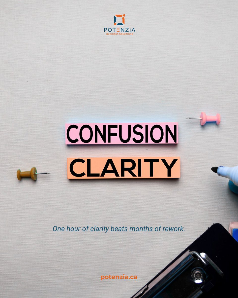 PotenziaSMB's tweet image. Most inefficiencies hide in plain sight — rework, delays, and guesswork in “how things get done.”

💡Map your actual workflow for 60 mins now — or keep losing 100+ hrs later.

You don’t need more check-ins. You need a system that works.

#OperationalClarity #ProcessMapping