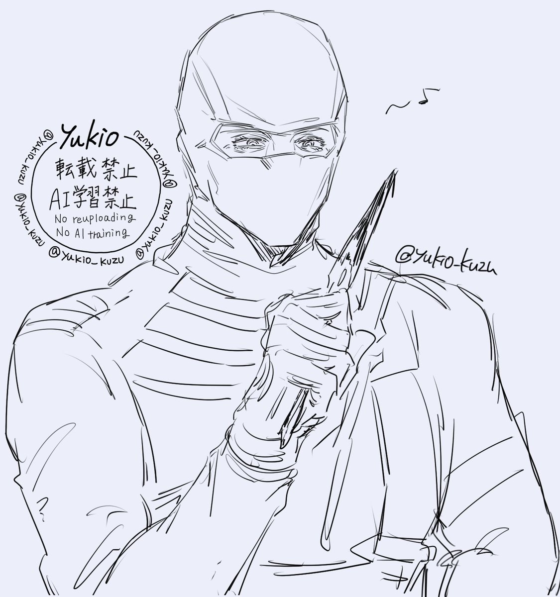 yukio_kuzu's tweet image. 🎯落書き