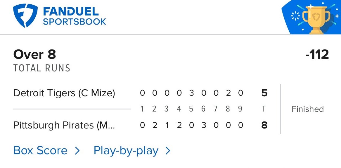 Cash the free play on Fanduel ✅ 

1-1 yesterday, dropping more shortly...