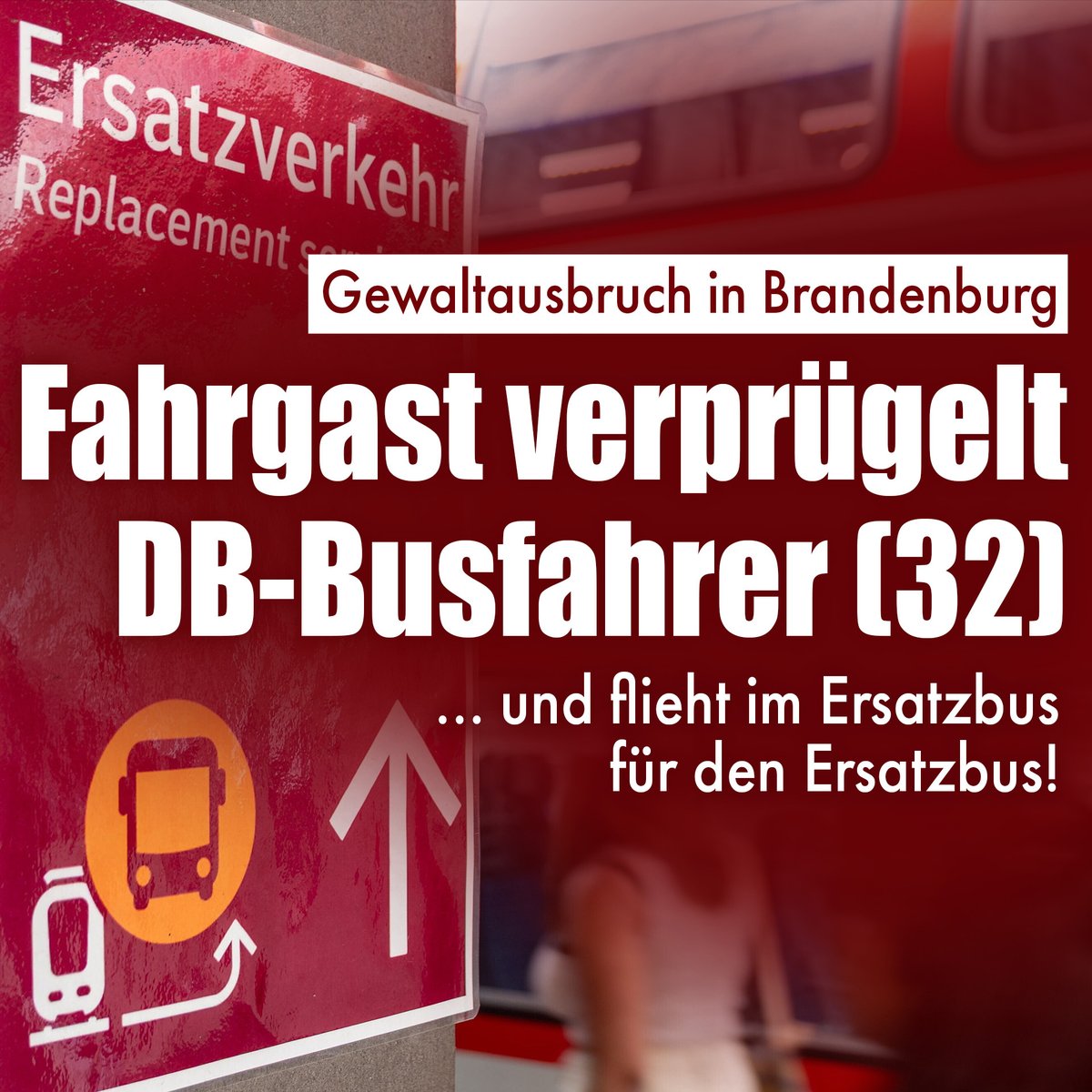 niusde_'s tweet image. Mal wieder ein ganz normaler Tag mit der Deutschen Bahn ... #Brandenburg
nius.de/kriminalitaet/…