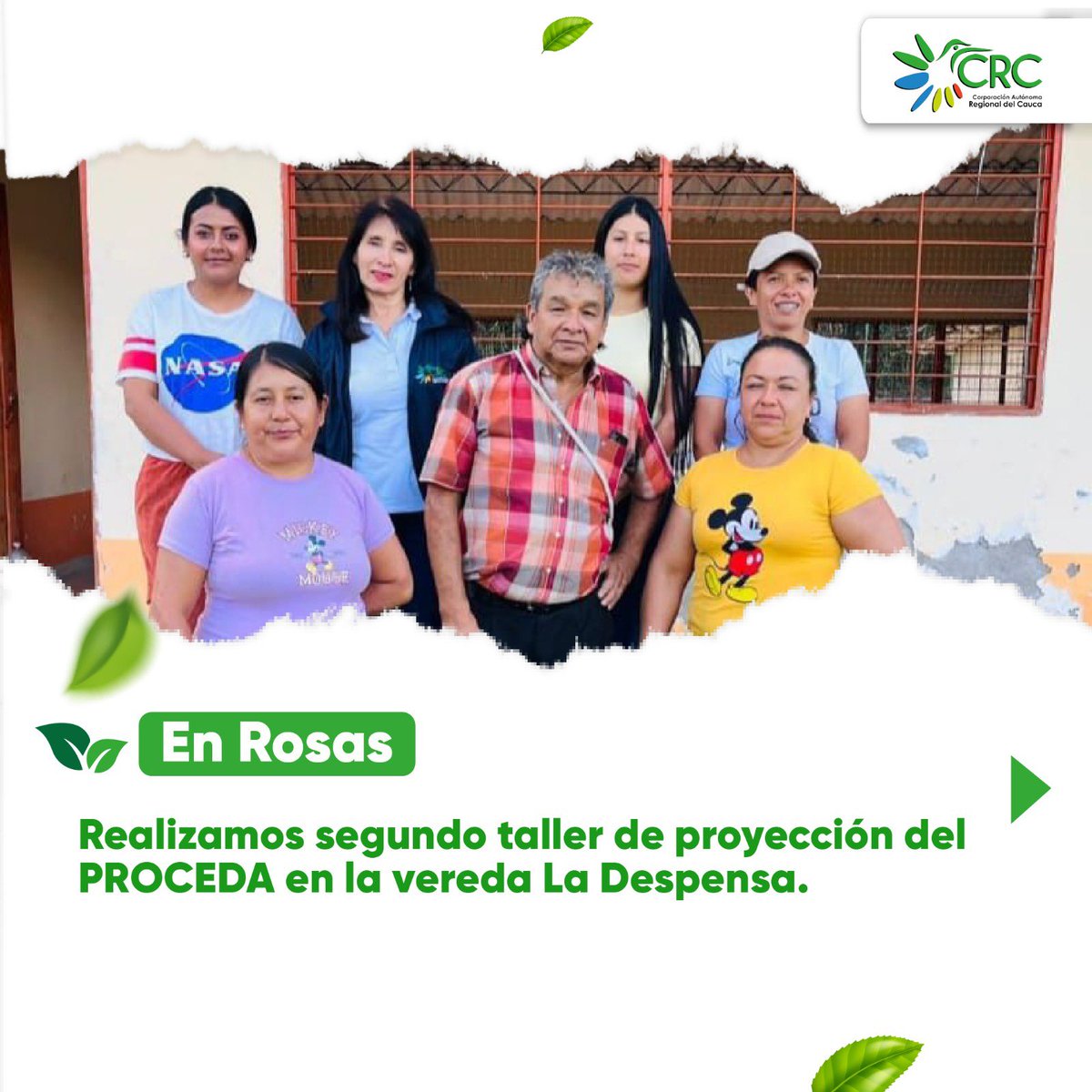 CRCcauca's tweet image. 🌿 Semana de la Educación Ambiental.
¡Formando líderes por un futuro sostenible! 🌎✨
💚📚 En Puracé, Cajibío, Sotará y Rosas trabajamos junto a instituciones educativas y Juntas de Acción Comunal en la formulación y proyección de los PRAE y PROCEDA.
